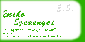 eniko szemenyei business card